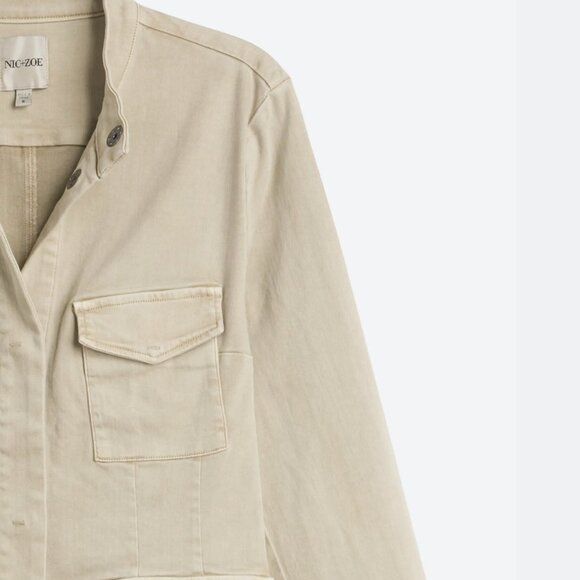 Nic+Zoe Lydia Safari Denim Jacket XL - Picture 3 of 5